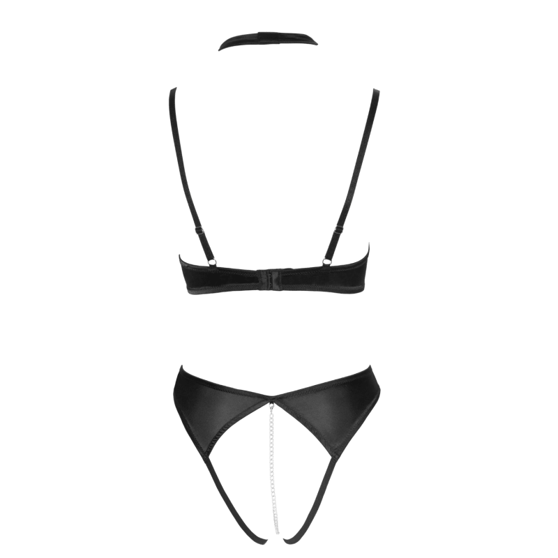 ensemble-lingerie-brode-cottelli-soutien-gorge-balconnet-string-ouvert-avec-chaine-amovible