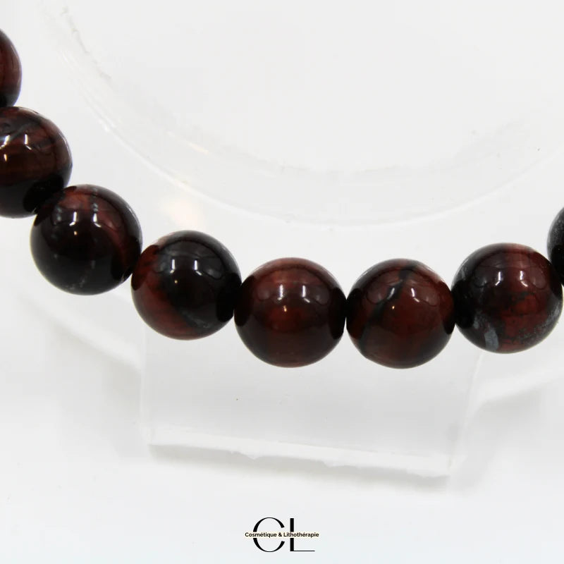 Bracelet en pierres naturelles Oeil de Taureau A 8mm