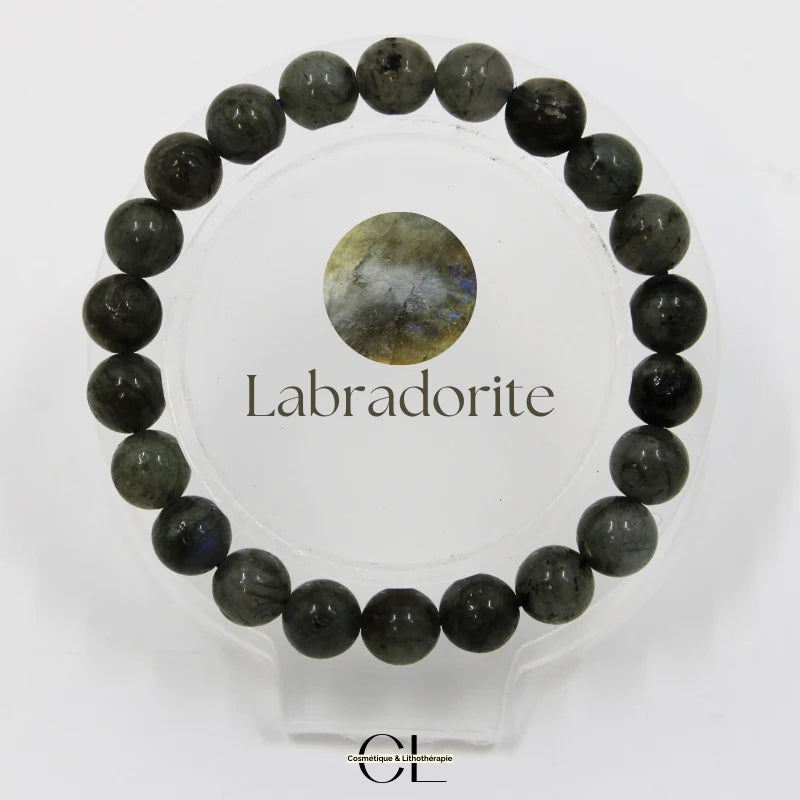 Bracelet en pierre naturelle Labradorite AB 8-9mm