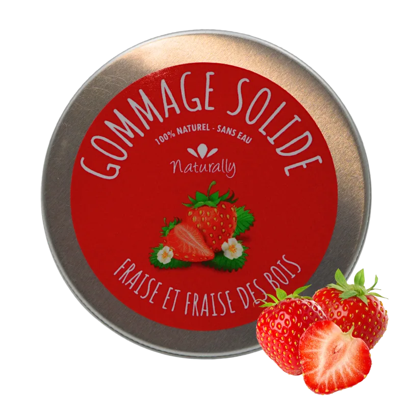 Gommage solide - Fraise et fraise des bois 70gr