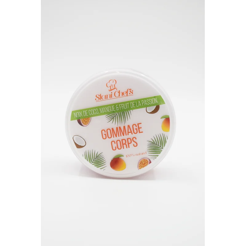Gommage corps à la noix de coco, mangue fruit de la passion - 250ml 100% naturel