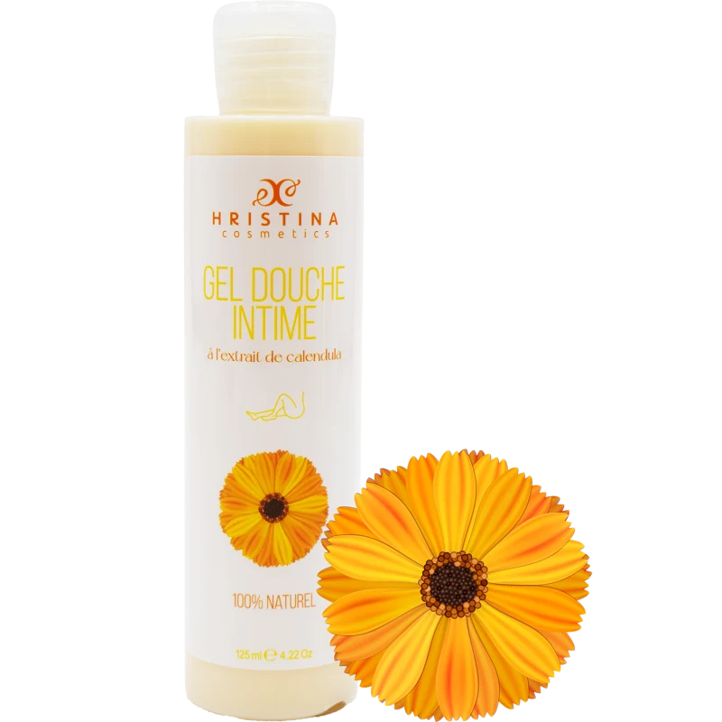 Gel douche intime à l'extrait de calendula - 125ml 100% naturel
