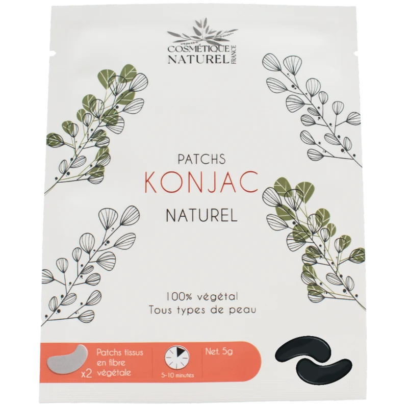 Patchs contours des yeux au Konjac - Charbon de bambou