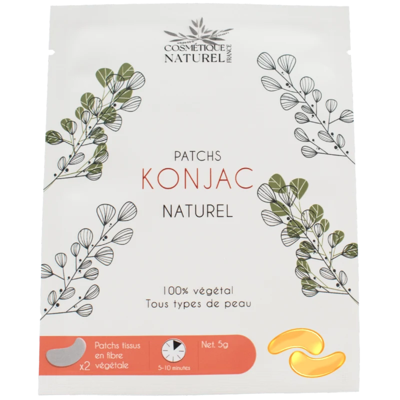 Patchs contours des yeux au Konjac - Curcuma