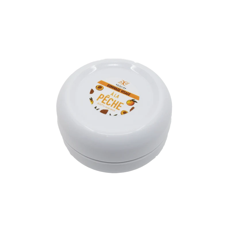 Gommage visage pêche - 50ml 100% naturel - Format voyage