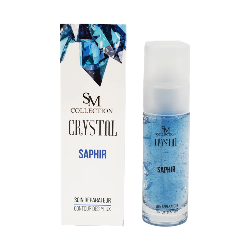 Crème pour le contour des yeux à la poudre de saphir 30ml 100% naturelle