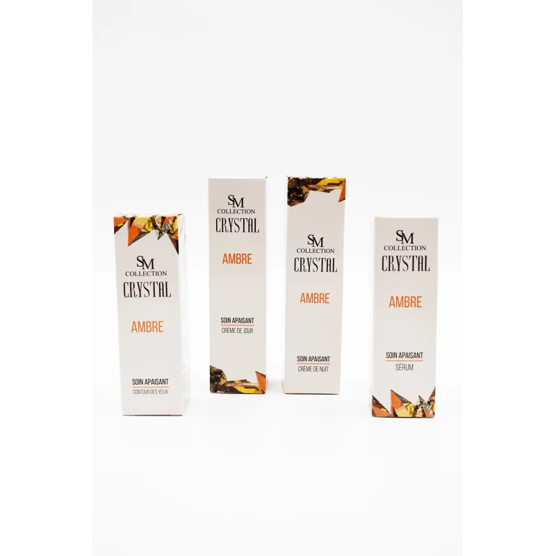 Crème contour des yeux à la poudre d'ambre 30ml 100% naturelle