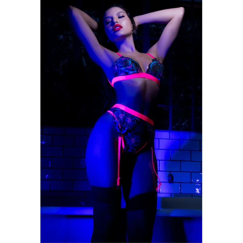 ensemble-lingerie-3-pieces-bleu-et-rose-brode-avec-sequins-mapale
