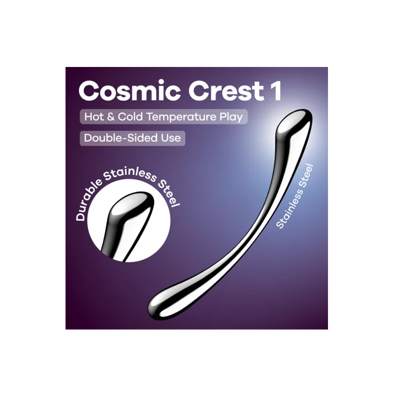 Gode en acier inoxydable Cosmic Crest 1 - Satisfyer