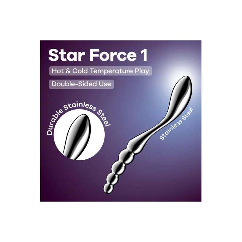 Gode en acier inoxydable Star Force 1 - Satisfyer