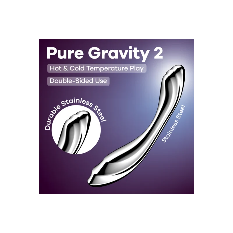 Gode en acier inoxydable Pure Gravity 2 - Satisfyer