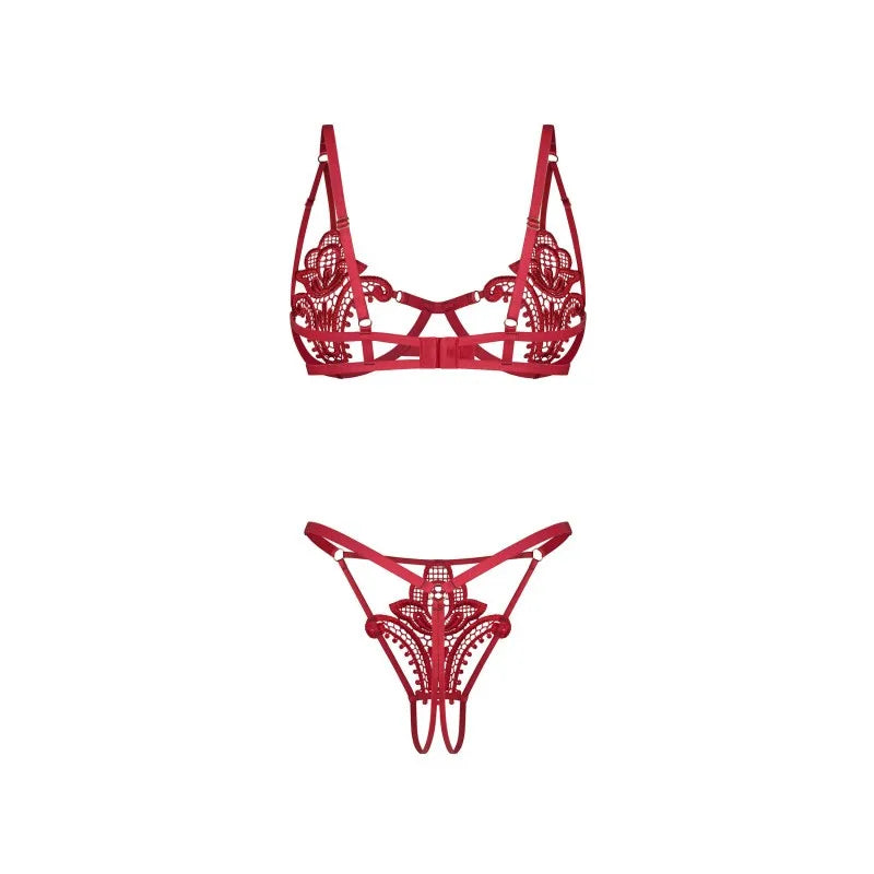 Luise Sublim ensemble ouvert 2 pièces - Rouge