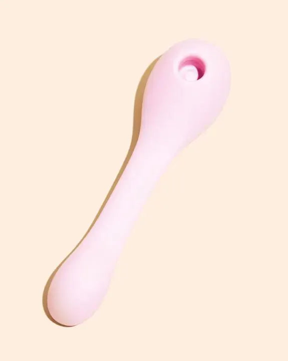 Vibromasseur en silicone rose, design ergonomique, discret et waterproof pour un plaisir intime et sensuel.