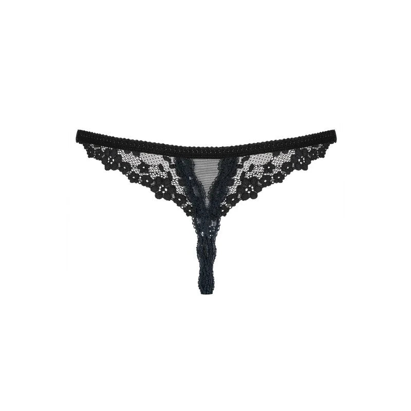 Letica String ouvert - Noir