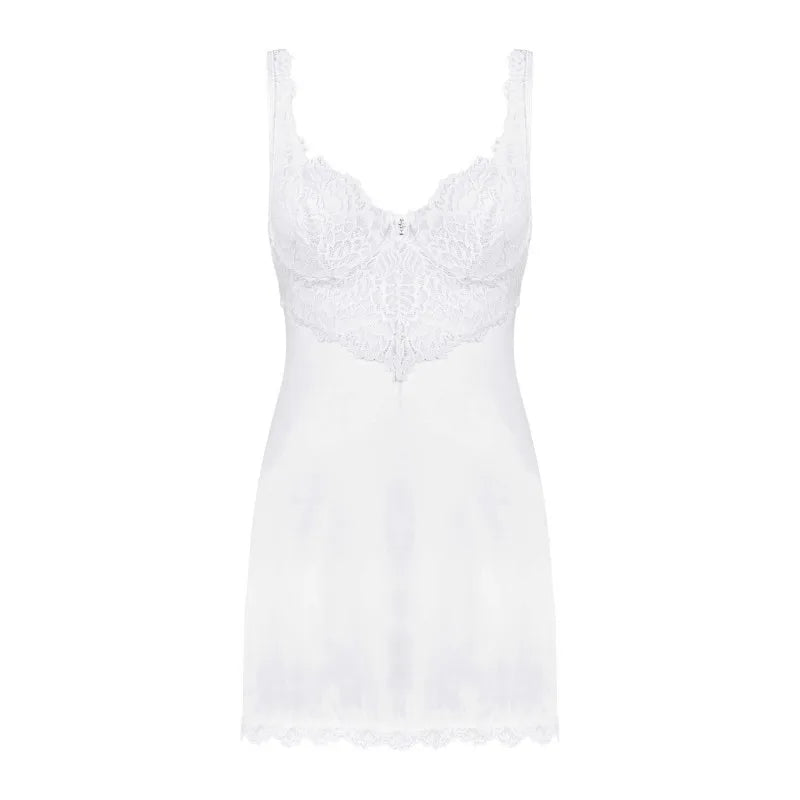 Amor Blanco Nuisette et string - Blanc