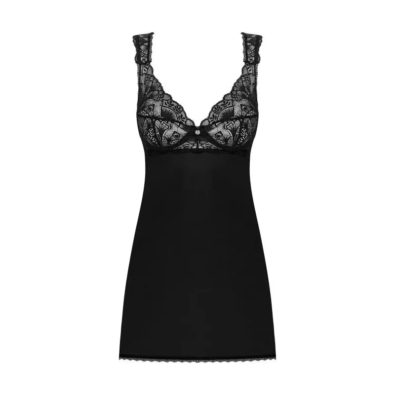 Donna Dream babydoll et String - Noire
