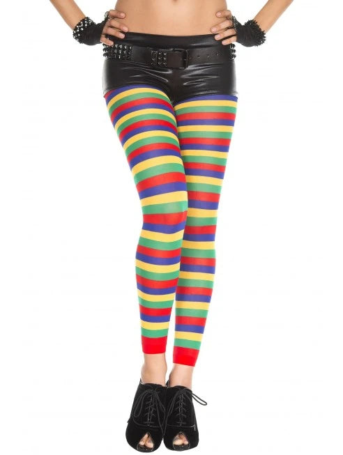 Leggings fantaisie, à bandes horizontales