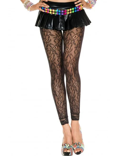 Leggings à dentelles sans coutures