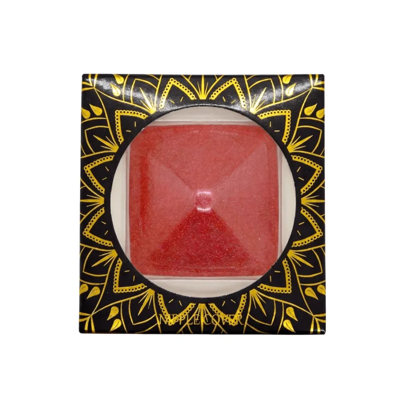 Nipple Métal rouge Cache tétons carré