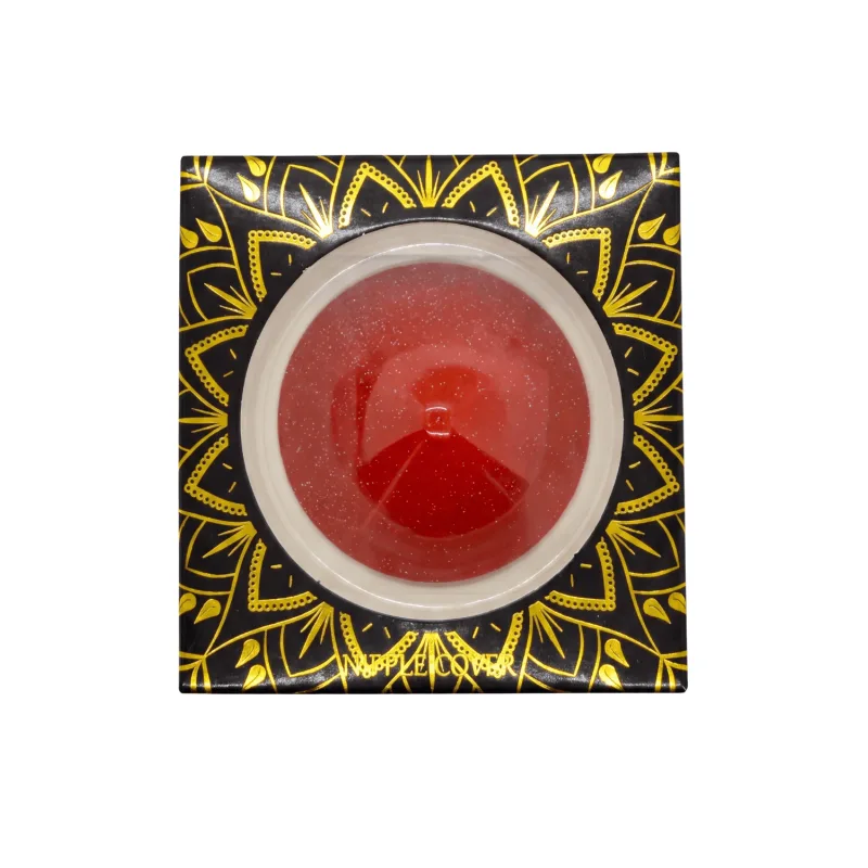 Nipple Métal rouge Cache tétons cône