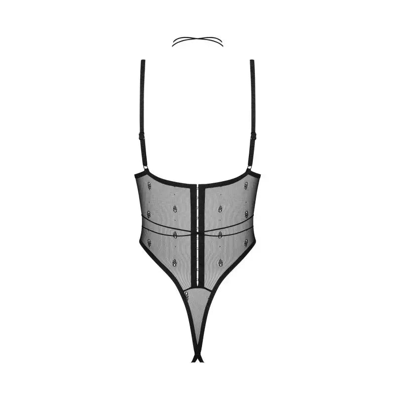 Anniverse special body ouvert et harnais - Noirs