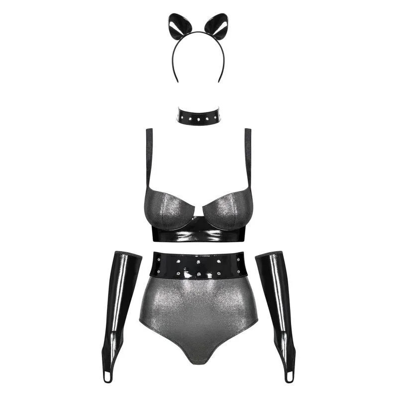 Silveria Ensemble 6 pcs - Argent et Noir