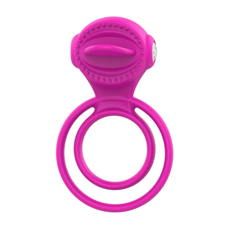 Anneau vibrant 1 seul mode de vibration très extensible rose Pocket Pleasure + 1 dosette de lubrifiant