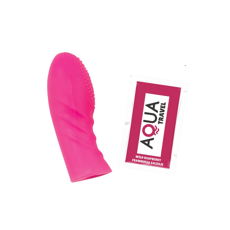 Doigt Chinois Picots Rose Silicone + 1 dosette lubrifiant — Pocket Pleasure