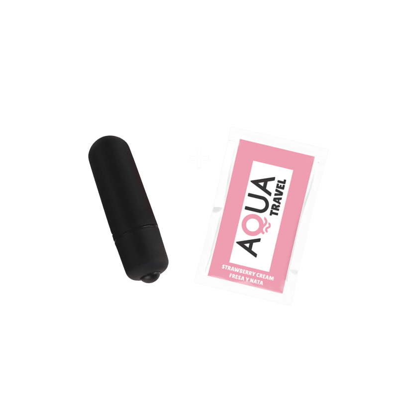Mini Vibromasseur Bullet Noir + 1 dosette lubrifiant — Pocket Pleasure