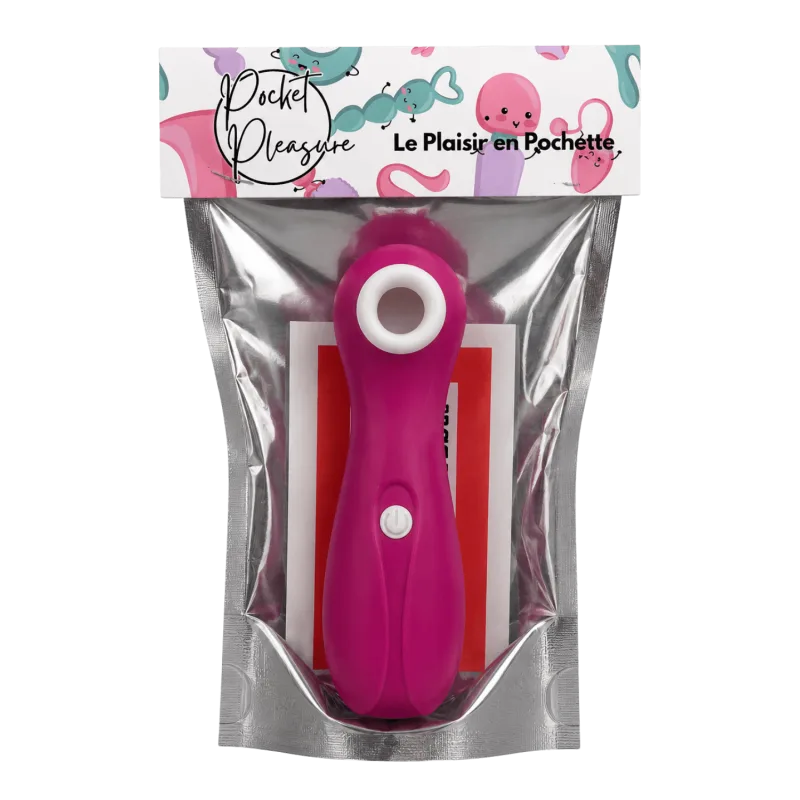 Stimulateur Clitoridien à Succion Rose + 1 dosette lubrifiant — Pocket Pleasure