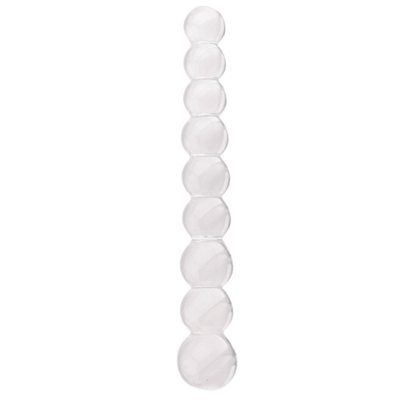 Chapelet Anal en Verre Transparent + 1 dosette de lubrifiant — Pocket Pleasure