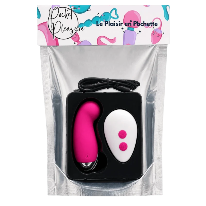 Œuf Vibrant Télécommandé 10 Modes Rose + 1 dosette de lubrifiant — Pocket Pleasure