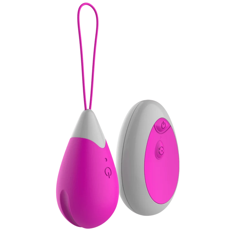 Œuf Vibrant Télécommandé 10 Modes Fuchsia + 1 dosette de lubrifiant — Pocket Pleasure