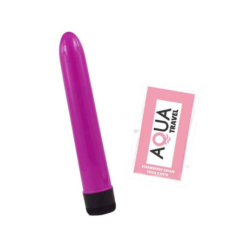 Vibromasseur Classique Violet + 1 dosette de lubrifiant — Pocket Pleasure