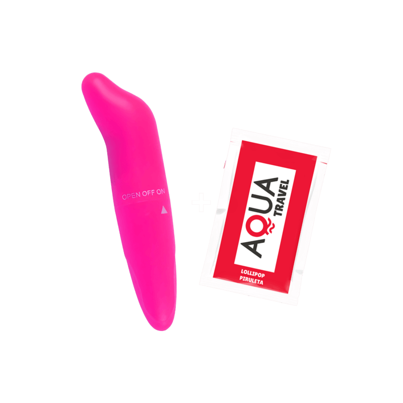 Vibromasseur Tête Incurvée Rose + 1 dosette de lubrifiant — Pocket Pleasure