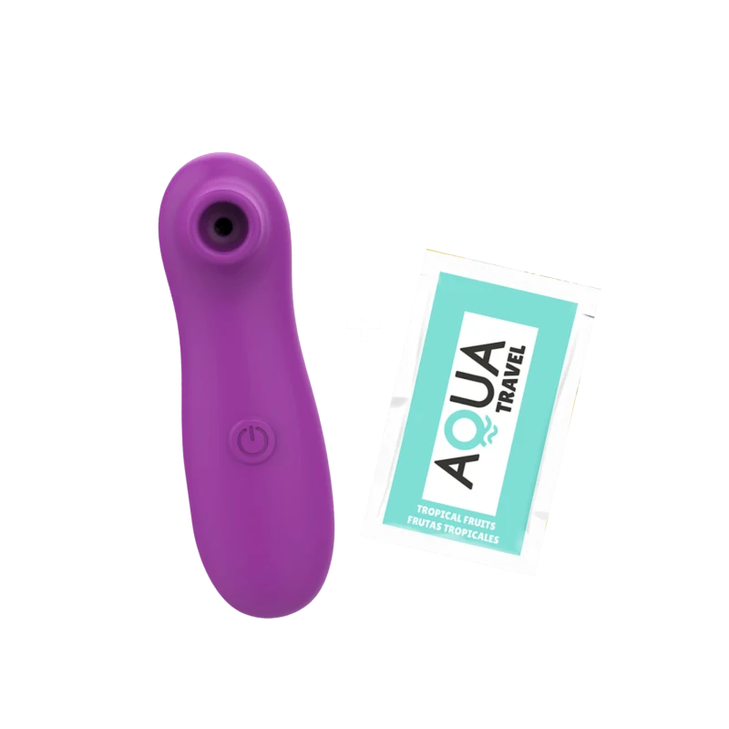 Stimulateur Clitoridien Vibrant Sans Contact Violet + 1 dosette de lubrifiant — Pocket Pleasure