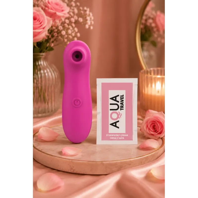 Stimulateur Clitoridien Vibrant Sans Contact Rose + 1 dosette de lubrifiant — Pocket Pleasure