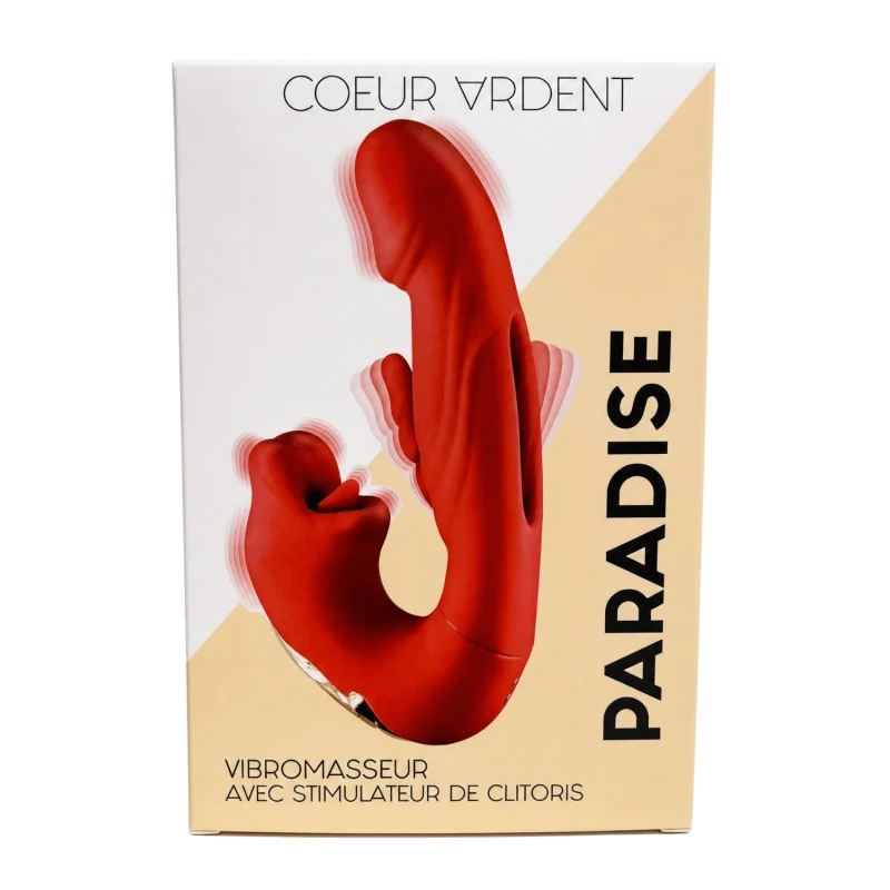 PARADISE — Vibromasseur avec Stimulateur de Clitoris | Coeur Ardent