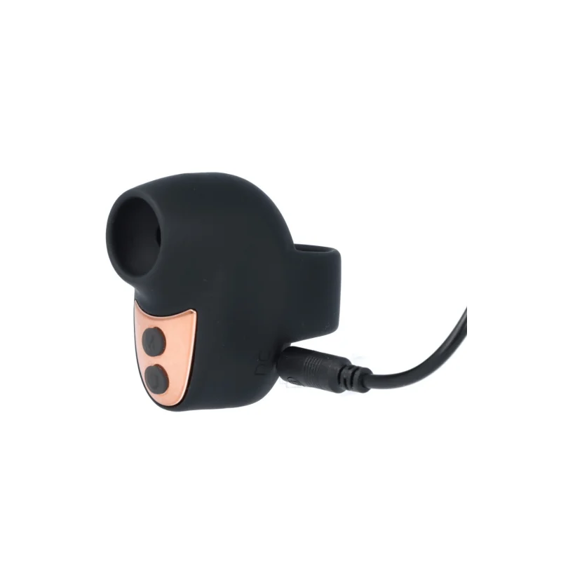 Mini stimulateur clitoridien noir pour doigt rechargeable – LANGLOYS