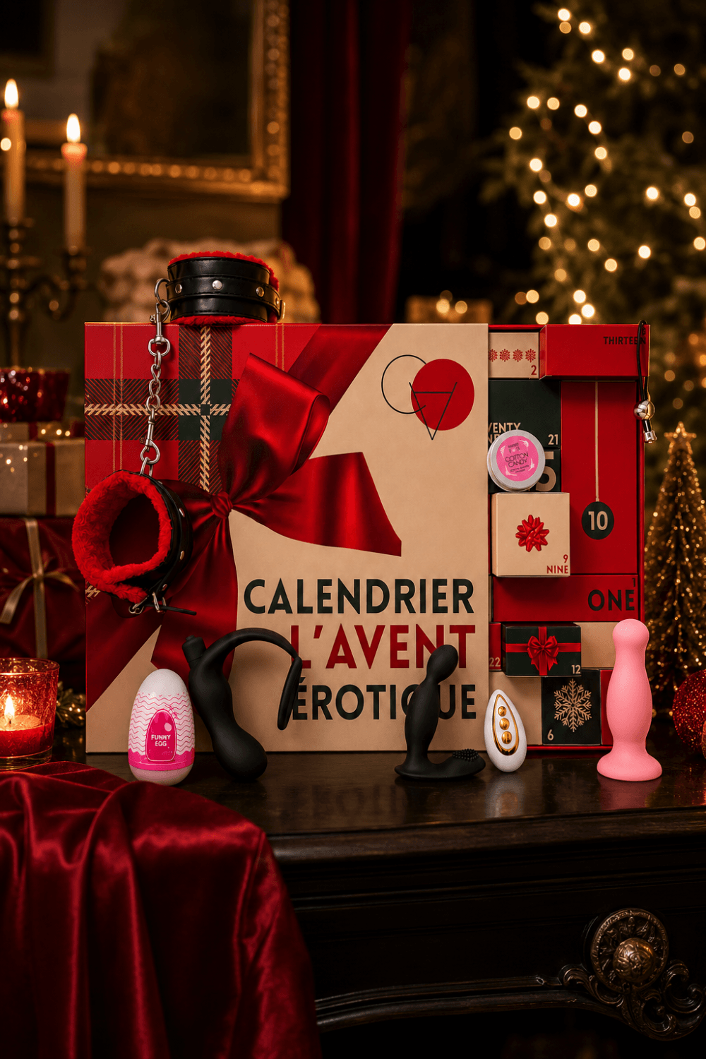 Calendrier de l'Avent érotique couple gay 2026 – 24 surprises