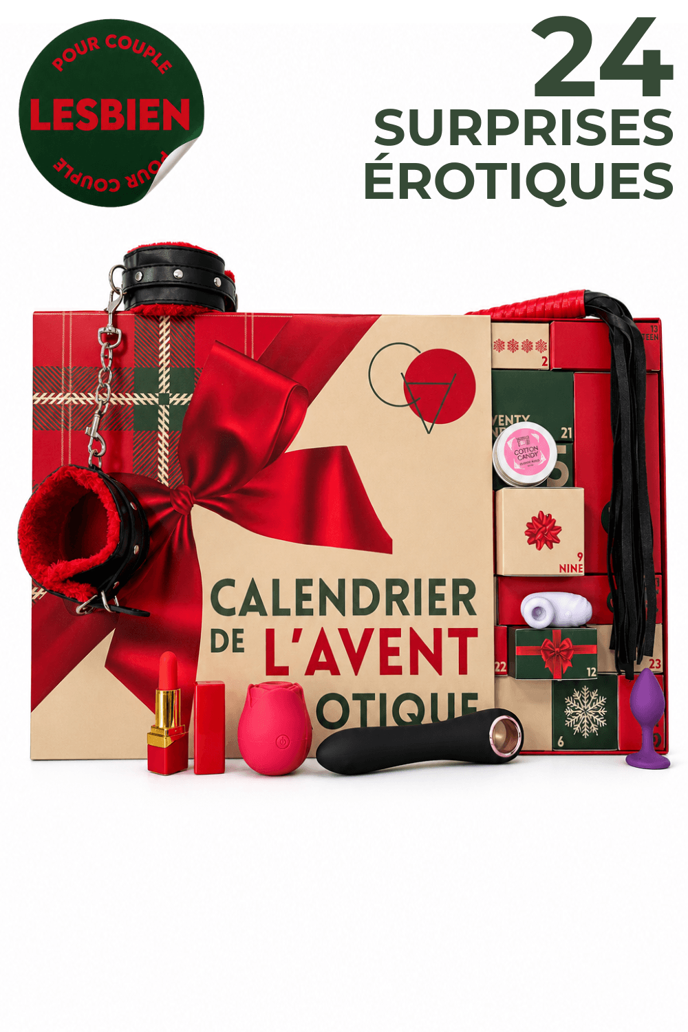 Calendrier de l'Avent érotique couple lesbien 2026 – 24 surprises