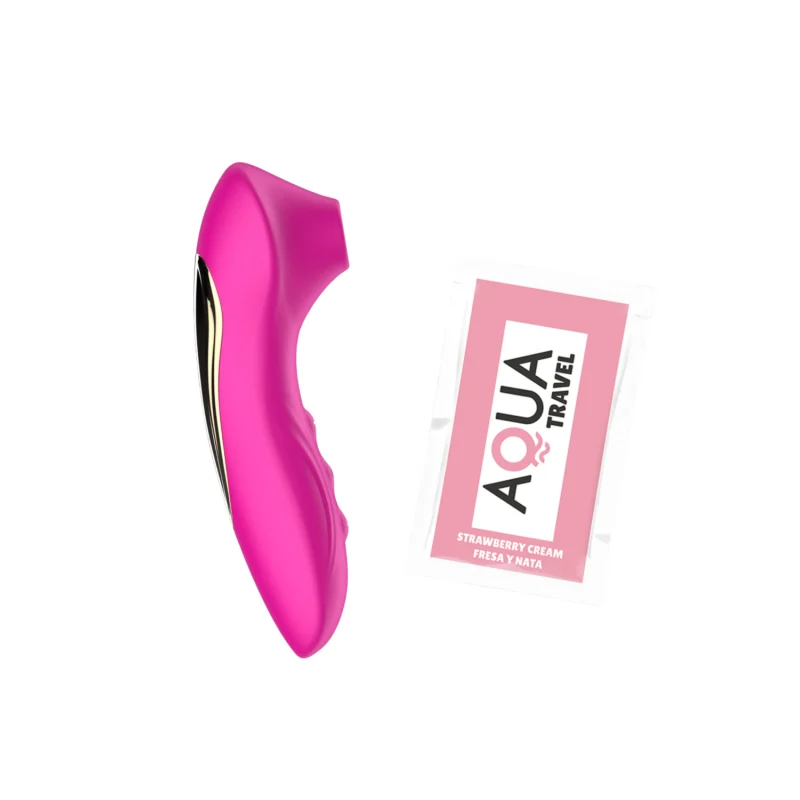 Stimulateur Clitoris et Tétons Rose USB + 1 dosette de lubrifiant — Pocket Pleasure