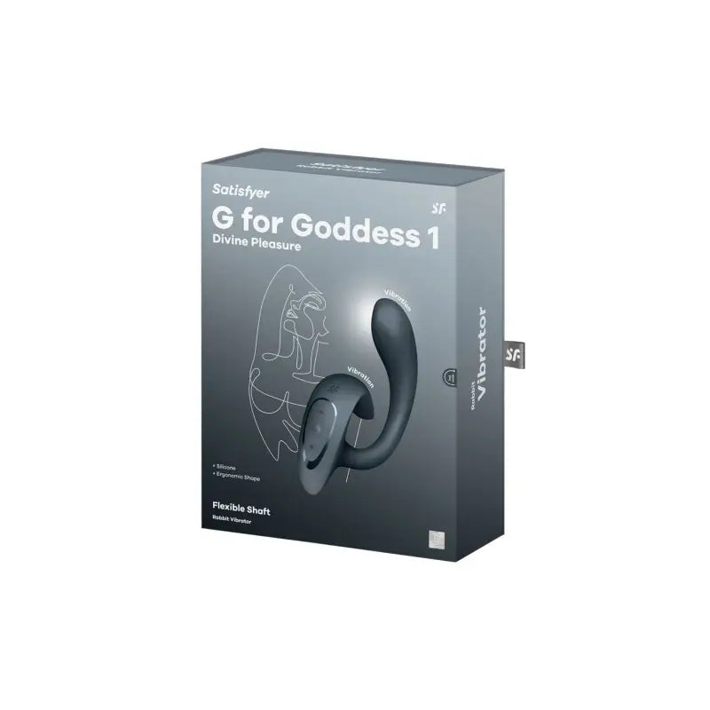 Boîte du Vibro Rabbit G for Goddess 1, un jouet polyvalent pour une stimulation intime alliant intensité et douceur.