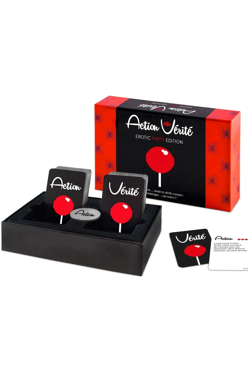Jeu érotique Action ou Vérité, édition intime pour soirées sensuelles et complices.