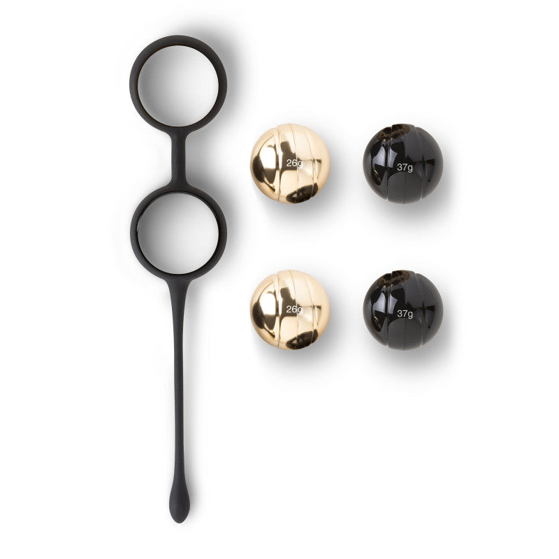 Danaë Kegel Balls, set de boules de Geisha noir et or