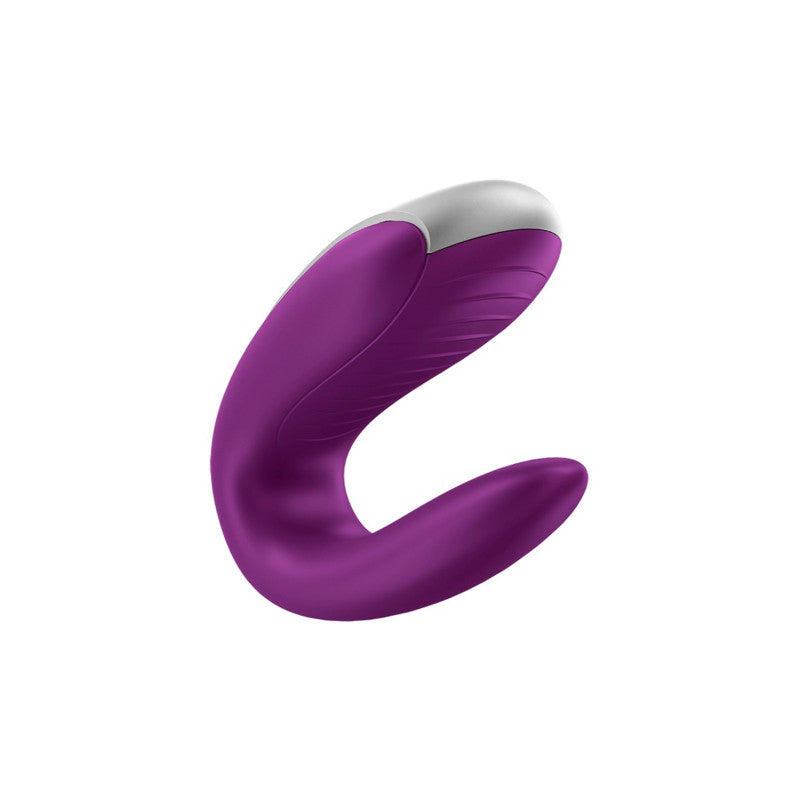 Double Fun, vibromasseur couple violet connecté avec télécommande