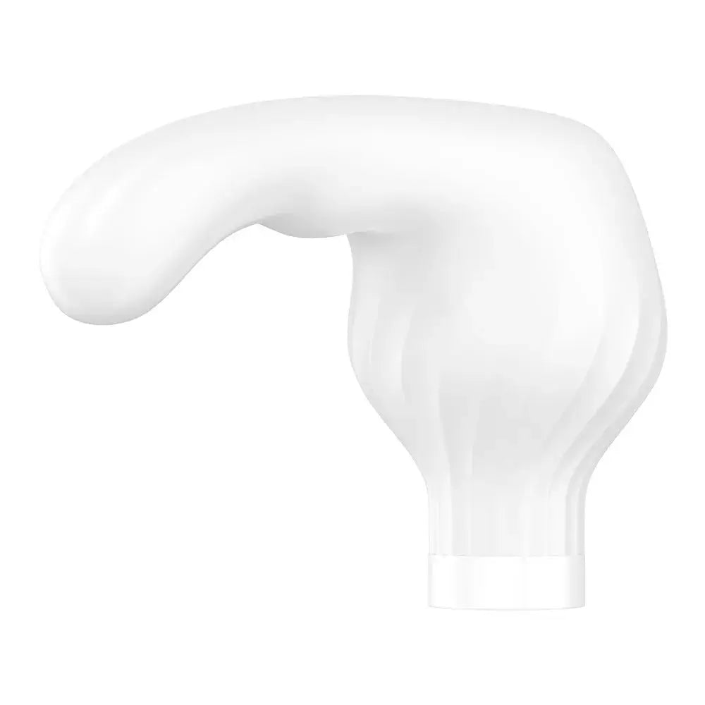 Double vibromasseur blanc USB, design élégant et ergonomique, pour massages intimes et relaxation profonde.