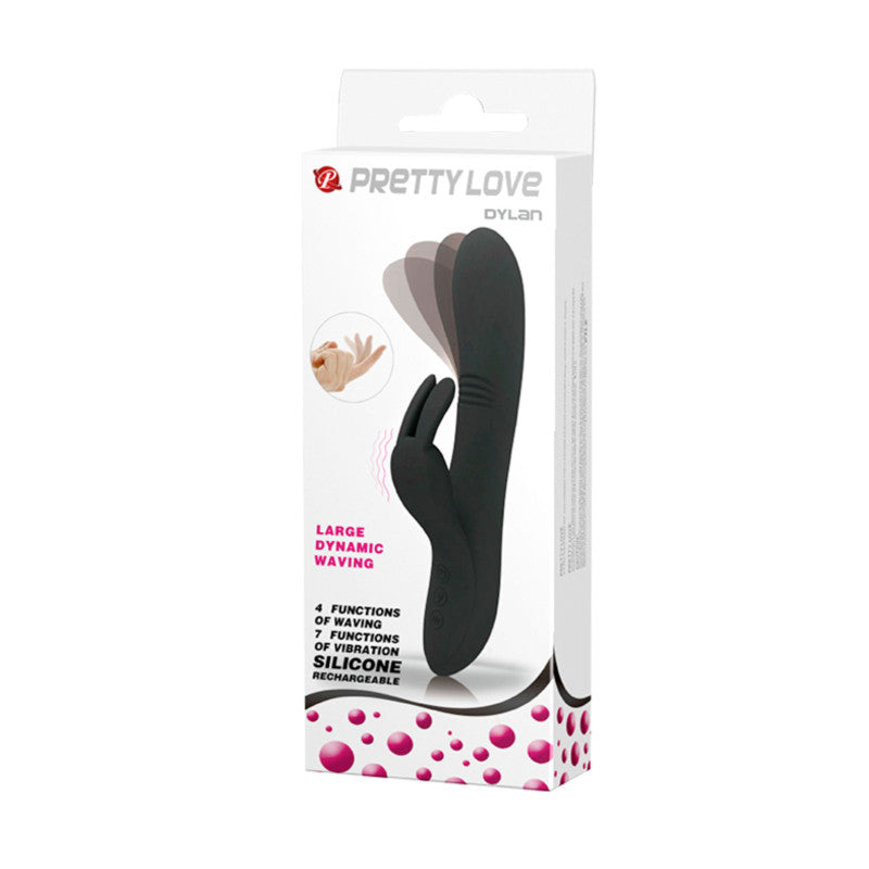 Dylan, vibromasseur rabbit spécial point G noir