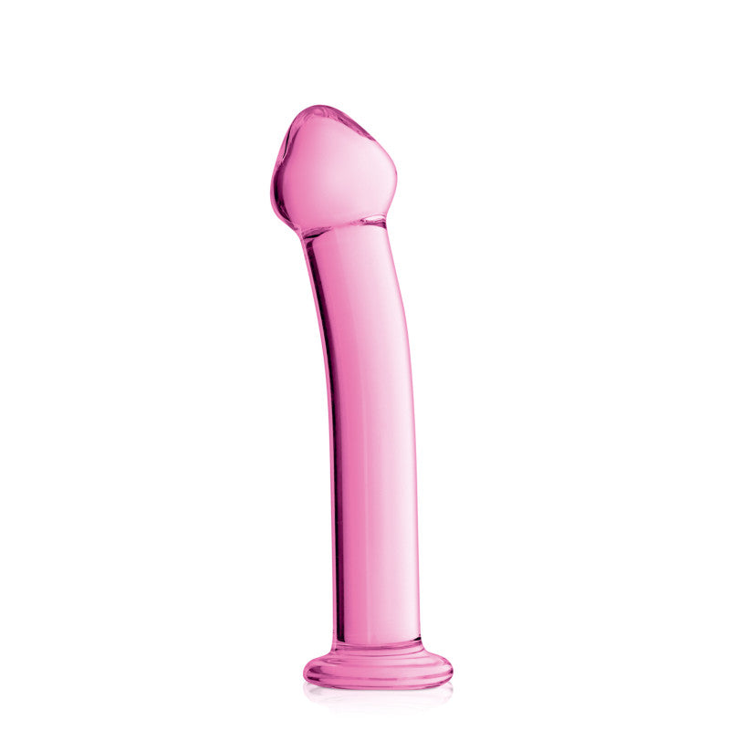 Glossy Toys n°14, gode point G en verre rose 17,5cm