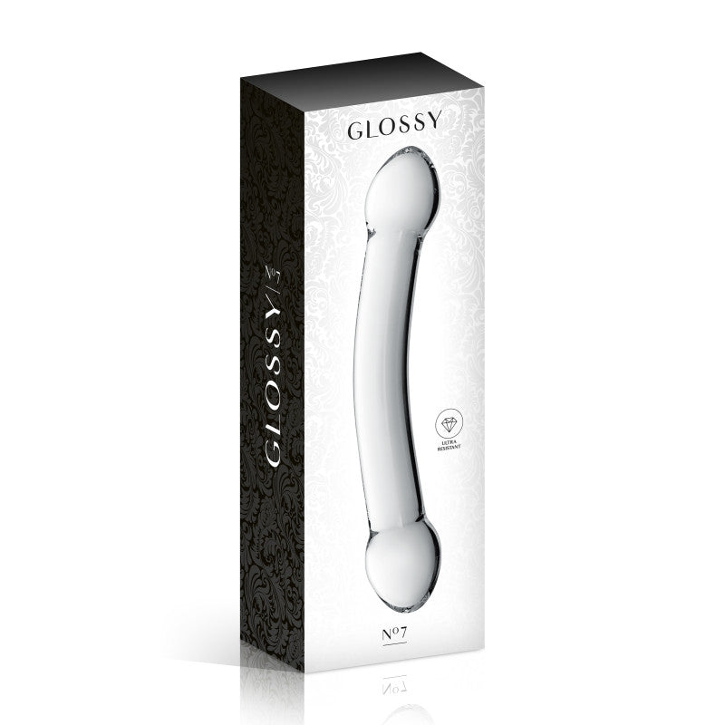 Glossy Toys n°7, double gode en verre 22,5cm